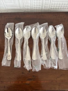 Set Of 7 Update Stainless Steel Teaspoons - Regency Pattern (threaded) - Picture 1 of 7