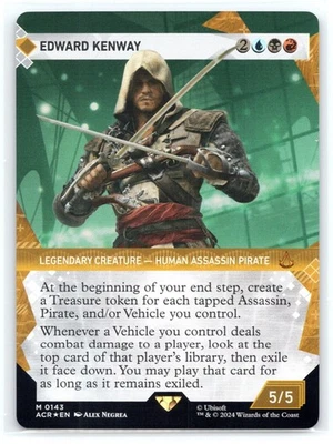 MTG NM Foil Edward Kenway (Showcase) 143 M Universes Beyond: Assassin's Creed - Image 1 of 2