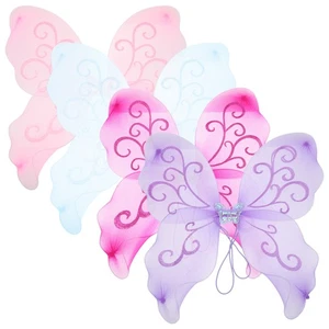 4 Piezas Disfraz de Mariposa Alas de Elfo Niñas Disfraz de Hada - Imagen 1 de 11