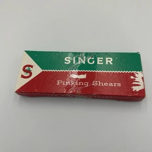 Singer Pinking Shears C807 Sewing Display VTG Stainless Steel Scissors - Picture 1 of 7