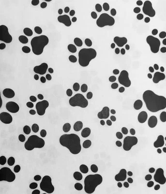 Paw Print Decorative Tissue Paper For Gift Wrapping Present Decor 5 Pieces  - Image 1 of 2