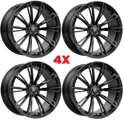 20 ASANTI WHEELS RIMS EXPLORER 原始设备制造商 OE 规格 光面黑色多 SPOKE 福特 — 第 1/4 张图片