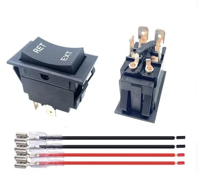 BRAND: BSTENKY 2 Packs Jack Momentary Rocker Switch, DC 12V 20A 4pin Reverse Polarity...