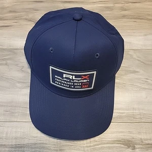 RLX RALPH LAUREN Men's Logo Patch Baseball/Golf Cap Hat One Size Navy - Picture 1 of 10