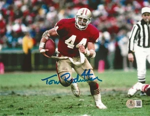 Tom Rathman San Francisco 49ers signiertes 8x10 Foto Beckett - Bild 1 von 1