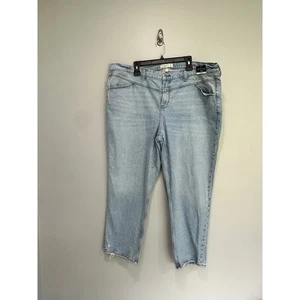 Abercrombie & Fitch The 90s Straight Mid Rise Curve Love Jeans Plus Size 36 22S - Picture 1 of 6