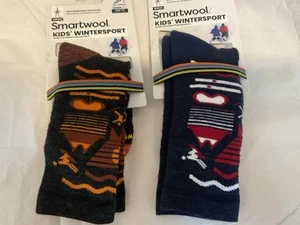 Lot Of Two NWT Kids Smartwool Winter sport Socks Sz S/p - Picture 1 of 7
