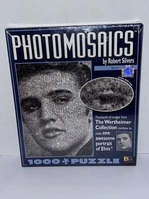 Quebra-cabeça Elvis Presley 1000 peças jogos de búfalo fotomosaicos novo na caixa lacrado - Imagem 1 de 2