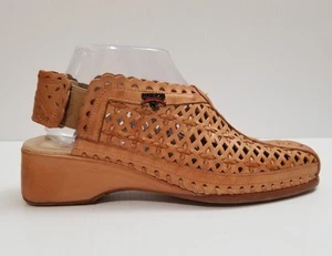 Botines de cuero Pikolinos para mujer Brandy Romana Peep Toe talla 39 marrón talla EE. UU. 8,5 - Imagen 1 de 14