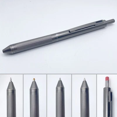 RARO Grafito Gris Senator Quatro 4 Acción 4 en 1 Acero Bolígrafo, Lápiz y Datos Foto 1 de 4