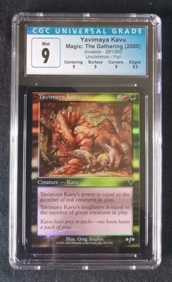 Mtg Yavimaya Kavu (CGC) 9 Invasion Foil [2000] - Image 1 of 2