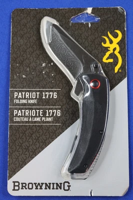 Navaja de Bolsillo Plegable Linerlock Browning Patriot 1776 Sellada de Fábrica Nueva en Caja Foto 1 de 3