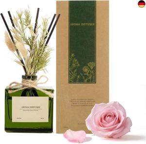 Saussavita Blume Raumduft Diffuser für 120 Tage, Aroma Diffuser Rose Duft mit 7  - Bild 1 von 7