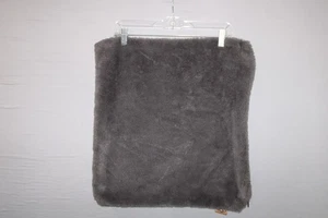 UGG Gray Plush Sherpa Zippered Decorative Pillow Zipper 19" x 20" - Picture 1 of 7