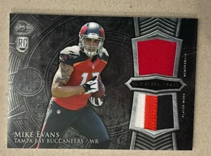 2014 BOWMAN STERLING ROOKIE DUAL RELICS #BSRDR-ME MIKE EVANS RC 4 COLOR RELIC - Picture 1 of 2