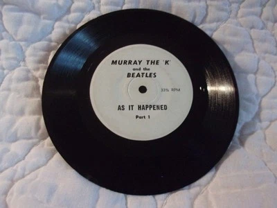 THE BEATLES AND MURRAY THE K COMPACT 33 1/3 RPM 7" AS IT HAPPENED 1960'S - Image 1 of 3