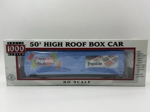 HO Life-Like Proto 1000 Popsicle 50’ High Roof Box Car – Advertising – New - Picture 1 of 3