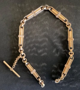 Victorian Antique Heavy Gold Filled Pocket Watch Chain 66.5g - Picture 1 of 11