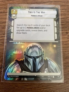 Star Wars Unlimited Shadows of the Galaxy - This is the Way 253/262 Foil - Bild 1 von 1