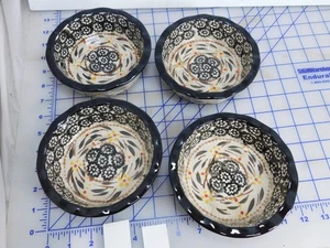 Juego 4, Platos Negros Temp-Tations Old World, Mini Sartenes para Pasteles, Cuencos, 6" Diámetro - Imagen 1 de 16