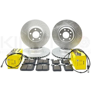 FOR BMW F20 M140i FRONT REAR BRAKE DISCS TEXTAR PADS WEAR SENSORS 340mm 345mm - Picture 1 of 17