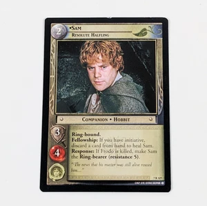 LOTR TCG CCG Return Of The King SAM RESOLUTE HALFLING Rare 7R327 G/MP - Bild 1 von 2