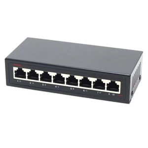 DSLRKIT 250M 8 Ports 6 PoE Switch Injector Power Over Ethernet NO Power Adapter - Picture 1 of 6