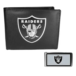 NFL Las Vegas Raiders Bi-fold Wallet & Color Money Clip, Black, One Size - Bild 1 von 5