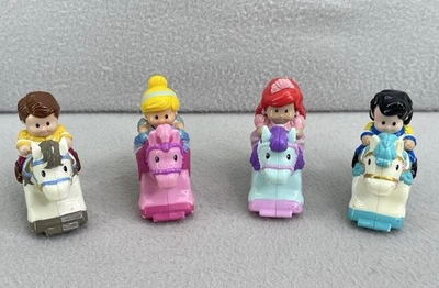 Fisher-Price Little People Klip Klop Disney Ariel Cinderella Prince READ (4) - Image 1 of 4