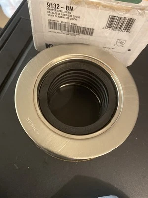 Drenaje de ducha redondo Kohler K-9132-BN, níquel cepillado vibrante SIN PLACA COLADORA Foto 1 de 2