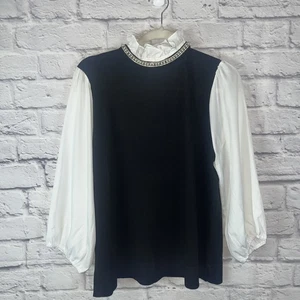 Suéter Cable & Gage Nuevo con Etiquetas Bridgerton Adornado con Perlas y Estrás Talla XL - Imagen 1 de 12