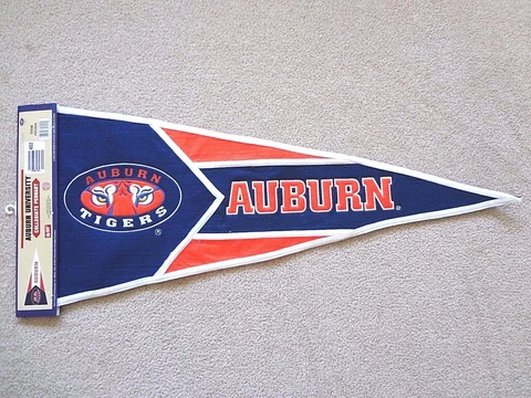 NCAA AUBURN TIGERS 14" x 35'' The Classic Raised Letter & Logo Pennant ~ NWT Cover