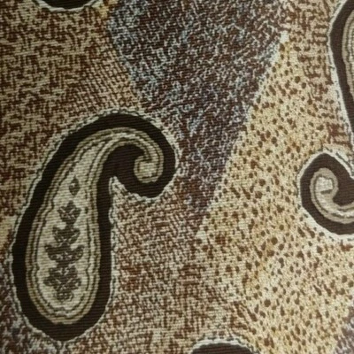 Corbata de seda marrón cachemira KRIZIA Foto 1 de 4