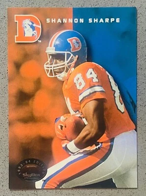 1993 Skybox Premium Football #5 Shannon Sharpe Insert Card Broncos - Image 1 of 2
