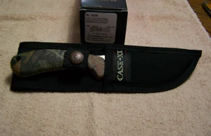 Case xx Caliber Hunter Ridgeback Fixed Blade Knife Camo Zytel 18336 with sheath - Picture 1 of 4