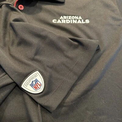 Camisa polo masculina Arizona Cardinals Nike Dri Fit XL preta manga curta desgaste ativo - Imagem 1 de 4