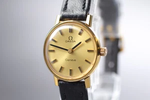 [Exc+5] Vintage Omega Geneve 511.0457 Cal.625 Gold Manual Women's Watch JAPAN - Picture 1 of 10