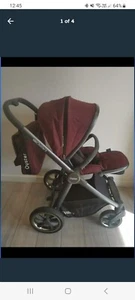 Babystyle Oyster 3 Pram Pushchair Bundle limited edition red - Picture 1 of 4