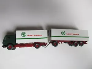 WIKING 1:87 Mercedes Camion IN Caso Di Raffreddamento Westfleisch - Foto 1 di 5