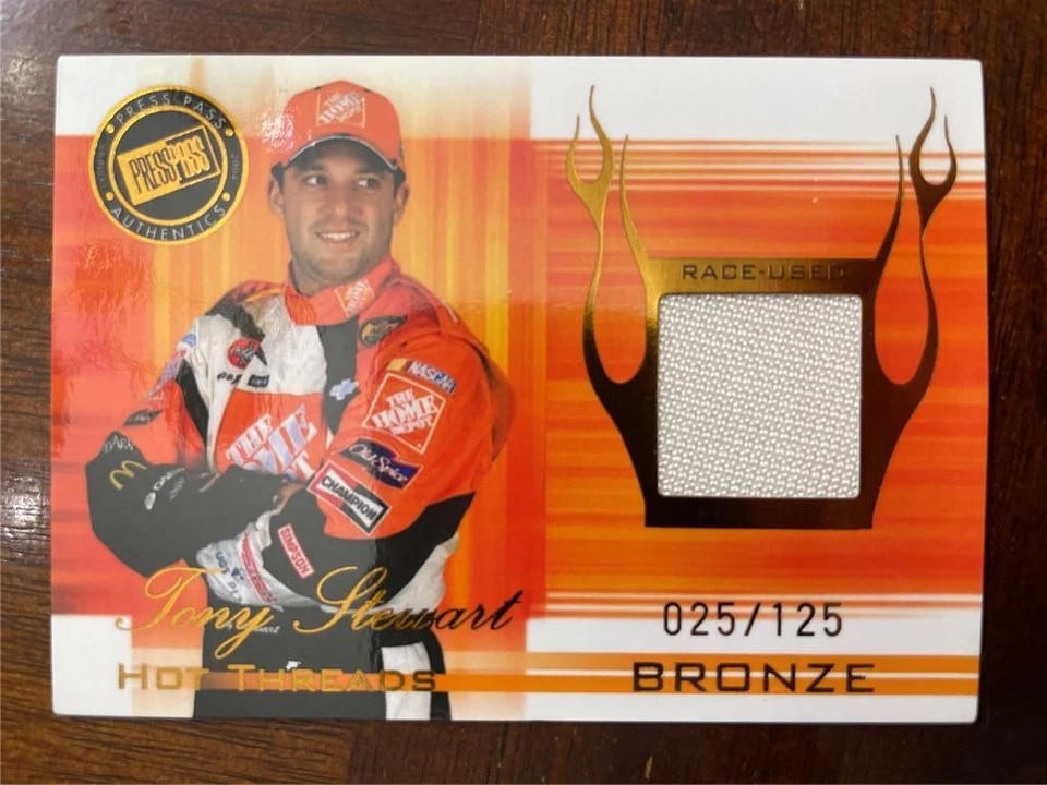 TONY STEWART - 2004 Press Pass Premium - Hot Threads Drivers Bronze -S/N 025/125 - Image 1 of 1