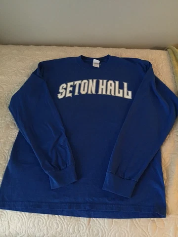 SETON HALL  long sleeve blue t shirt Cover