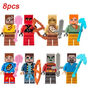 8Pcs/set Mine craft Toys Set Games Action Figures for Kids Boys Christmas Gift_ - Picture 1 of 2