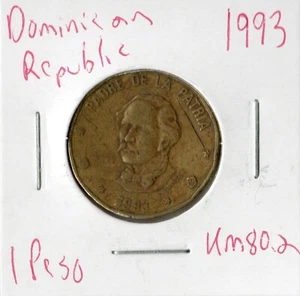 Moneda República Dominicana 1 Peso 1993 KM80,2 - Imagen 1 de 2