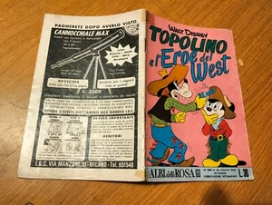 ROSE TREES # 246-MICKEY MOUSE AND THE HERO OF THE WEST - 26 / 7 / 1959- NEAR GREAT - Picture 1 of 1