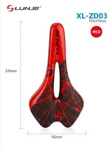 MTB Road Bike Seat Saddle PU Leather Waterproof Comfortable Cycling Seat Cushion - Picture 1 of 38