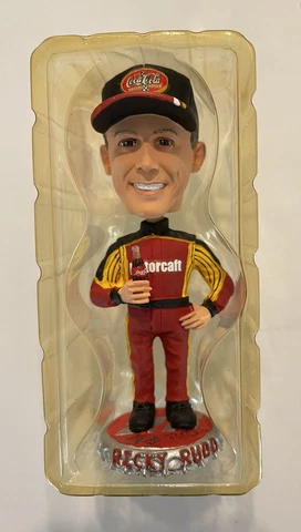 Ricky Rudd Coca Cola Racing Bobblehead In Original Box Wood Brothers Cover