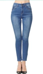 Wax Jean Denim Women's Juniors Push-Up High-Rise Skinny Jean in Fine Cotton - Picture 1 of 3