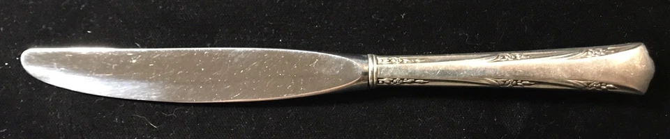 Cubiertos de plata de ley - Cuchillo regular Gorham Greenbrier moderno Foto 1 de 3