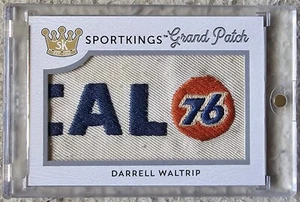 2020 SportKings Volume 2 Grand Patch Darrell Waltrip 1/1 Logo Race Used  - Picture 1 of 3