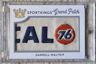 2020 SportKings Volume 2 Grand Patch Darrell Waltrip 1/1 Logo Race Used  - Image 1 of 3